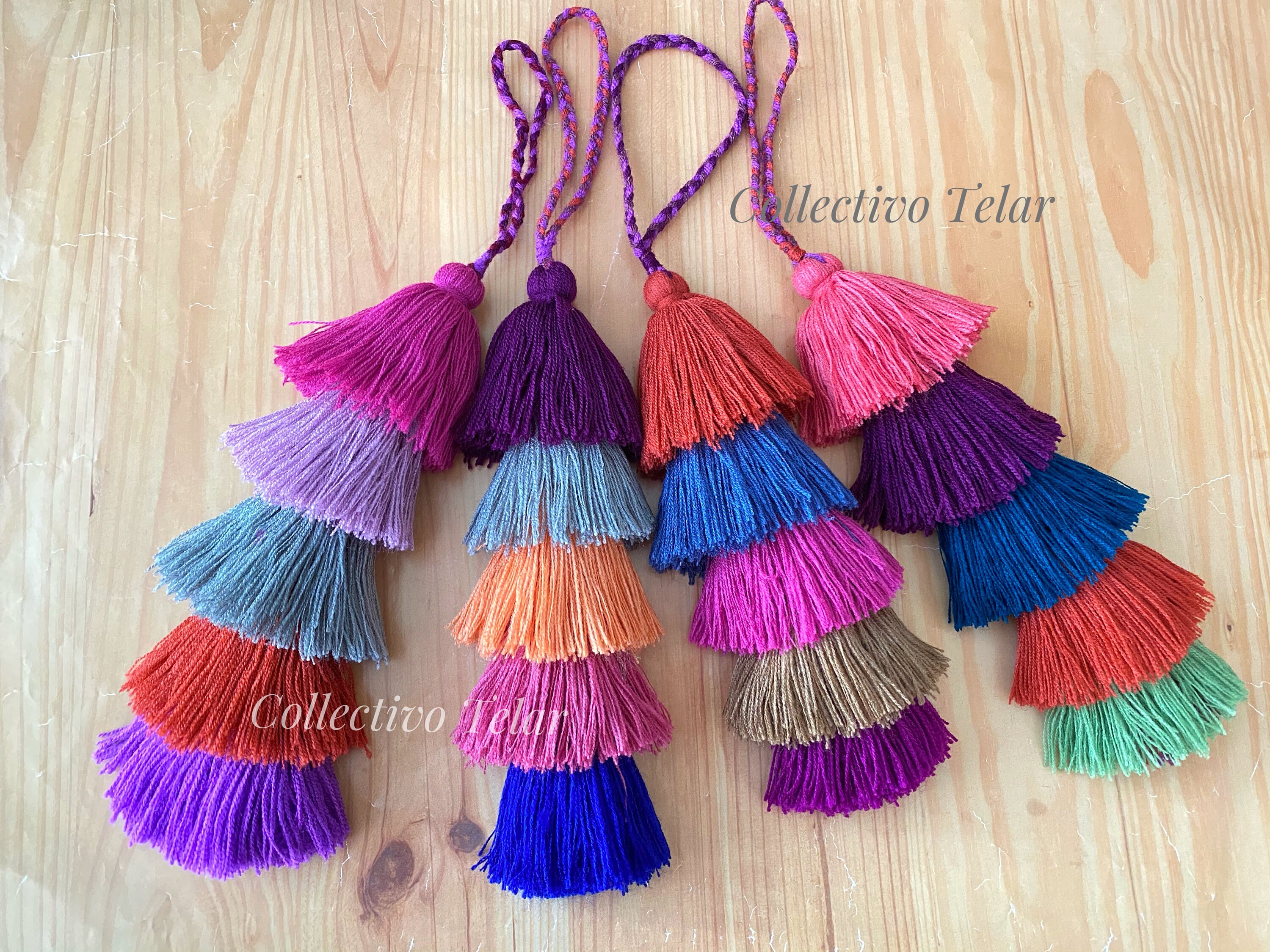 pom pom tassel bag charm