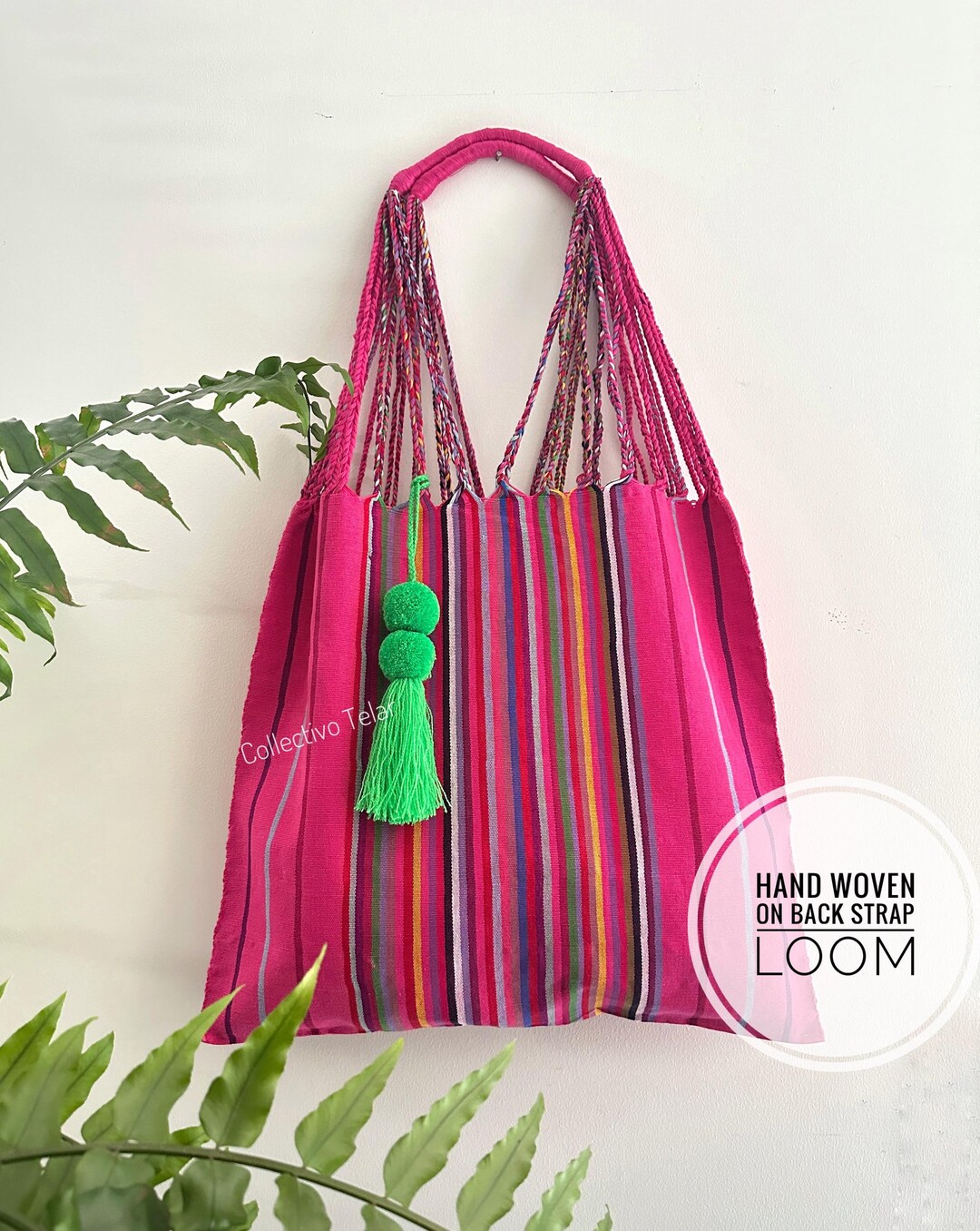 MEXO MINT GREEN WOVEN BAG