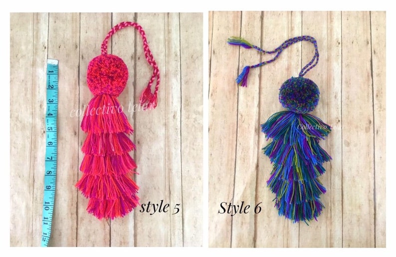 gift for guests mexican pom pom keychain pom tassel handbag charm boho door knob decor mexico pom pom tassel bag charm