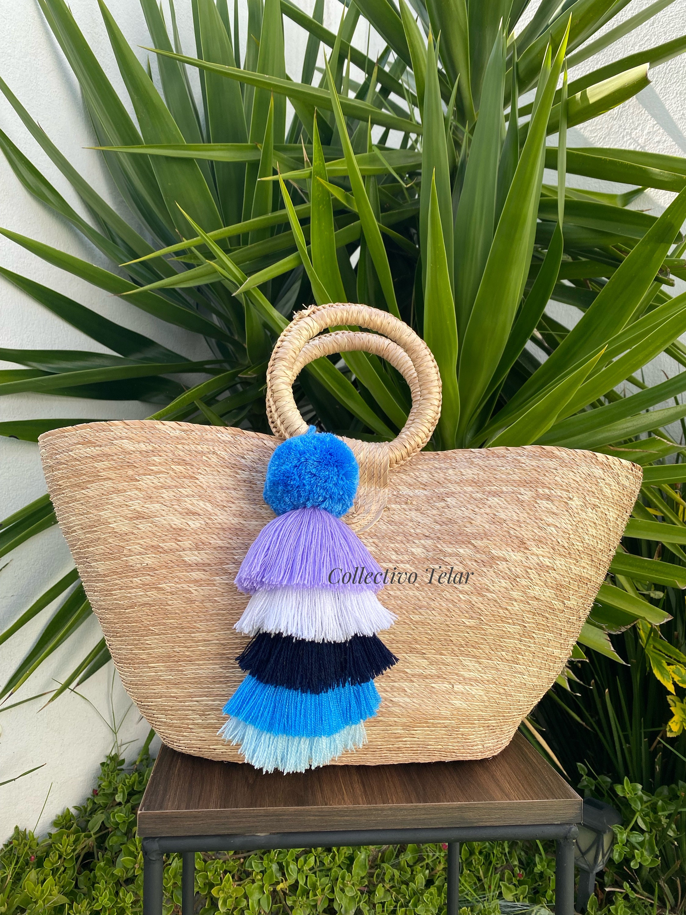 Pom Pom Tassel Bag Charm Mexico Pom Tassel for Handbags Pom - Etsy