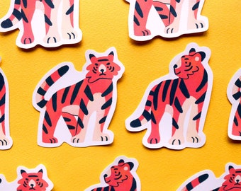 Tiger Vinyl Matte Sticker | Die-cut Stickers