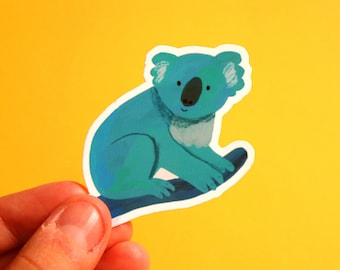 Koala Glossy Vinyl Die-Cut Sticker | Waterproof