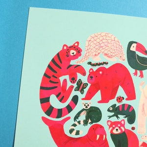 Animal Circle Art Print image 5