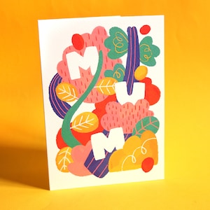 Greeting Card for Mum | A5 Colourful and Abstract Design