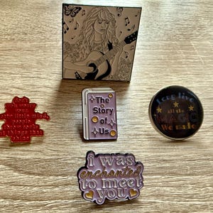 Taylor inspired enamel pins