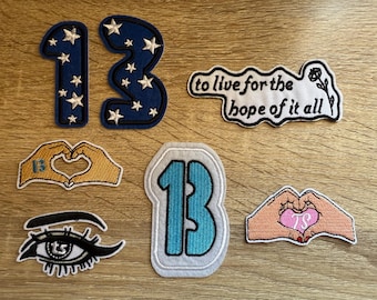 Taylor inspired iron on patches
