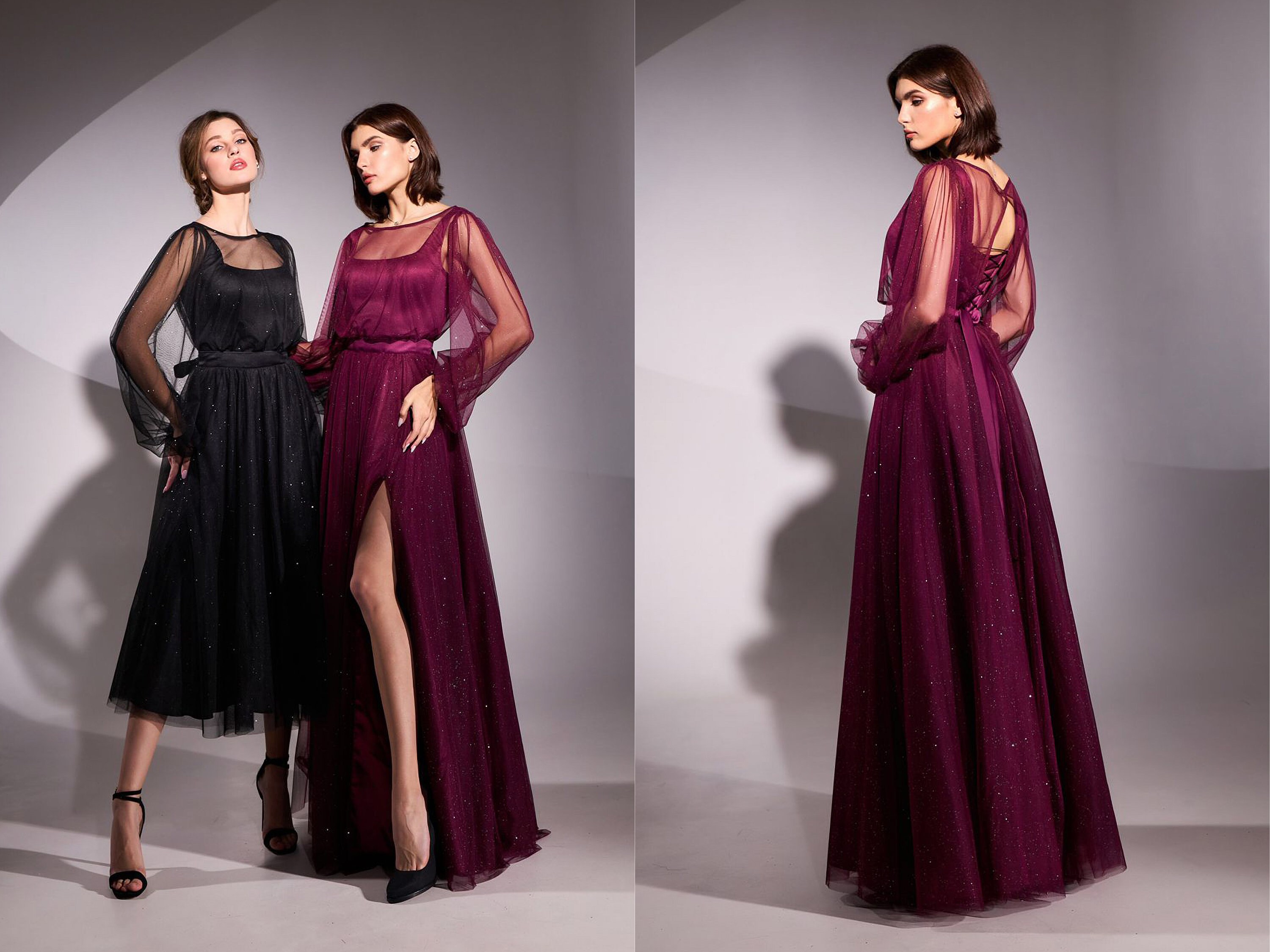 Long or Short Chiffon Evening Dresses 