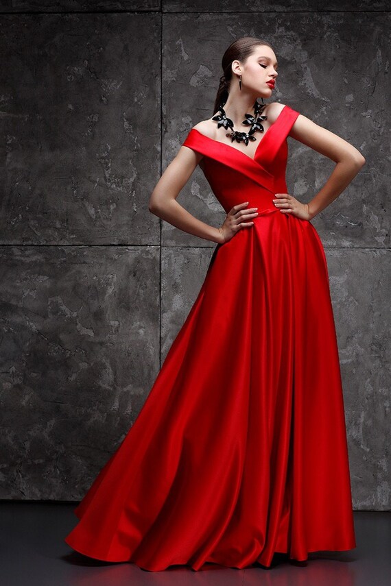 red gown dress with price