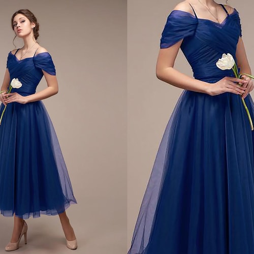 mid calf cocktail dress