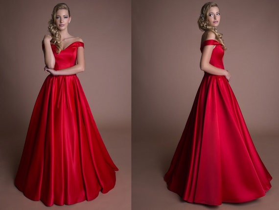 red gown dress with price