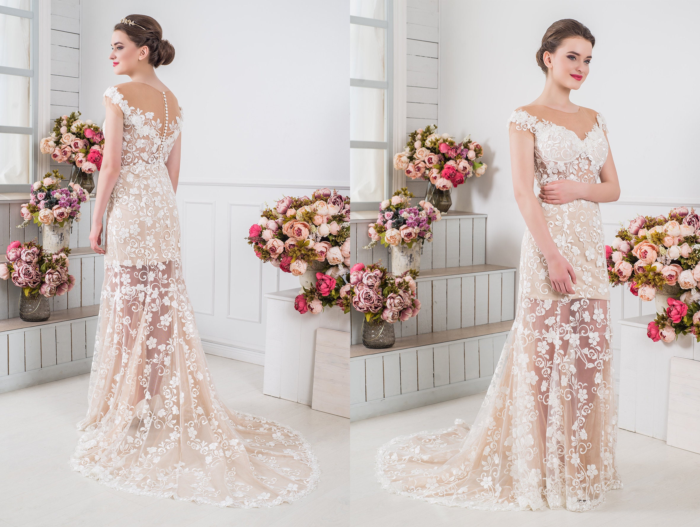 robe mariage transparente