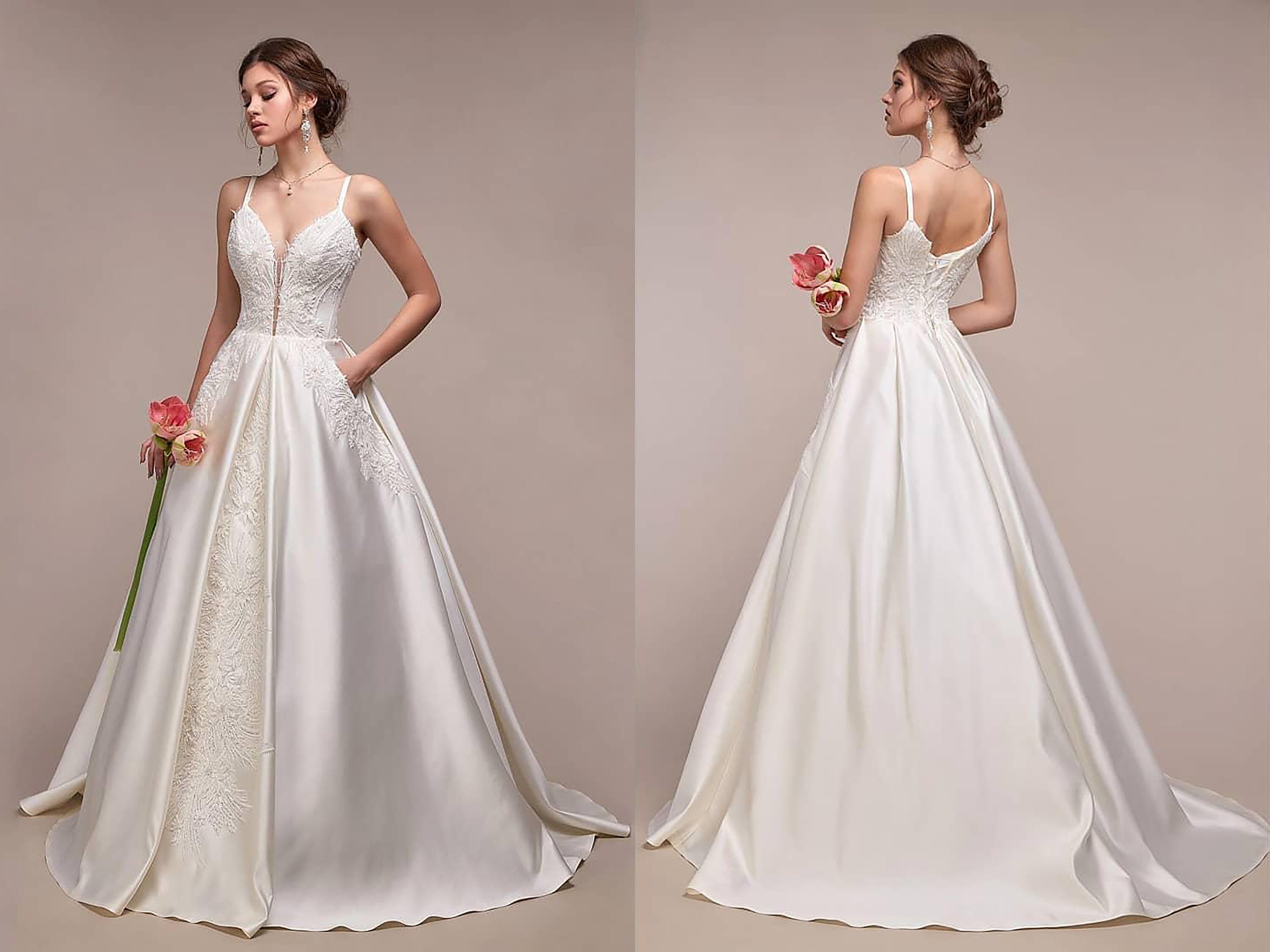 plain beach wedding dresses