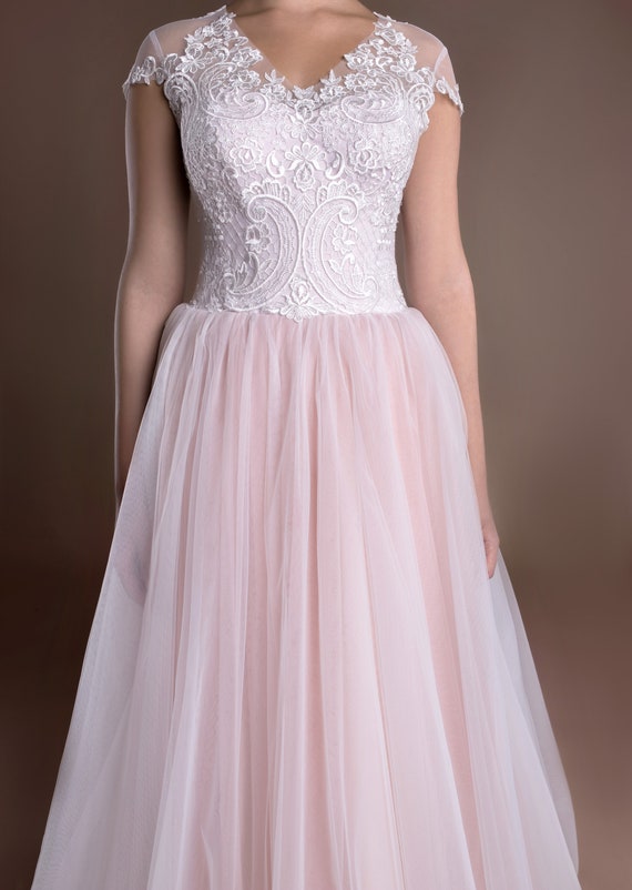 06972d7f2 Light Pink Princess Ball Gown Prom Dress Brides Dress