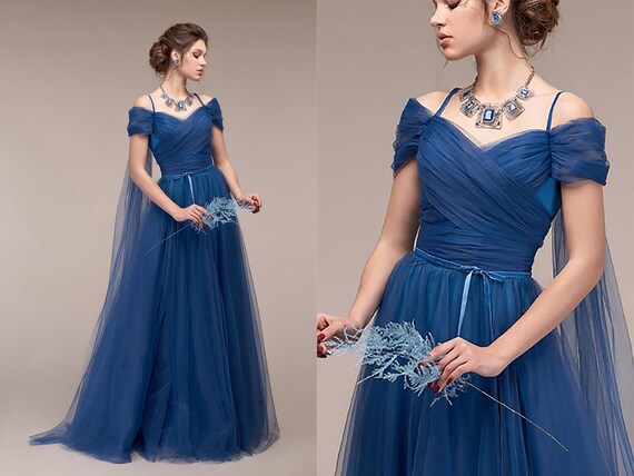 Royal Blue Maxi Dress Long Summer 