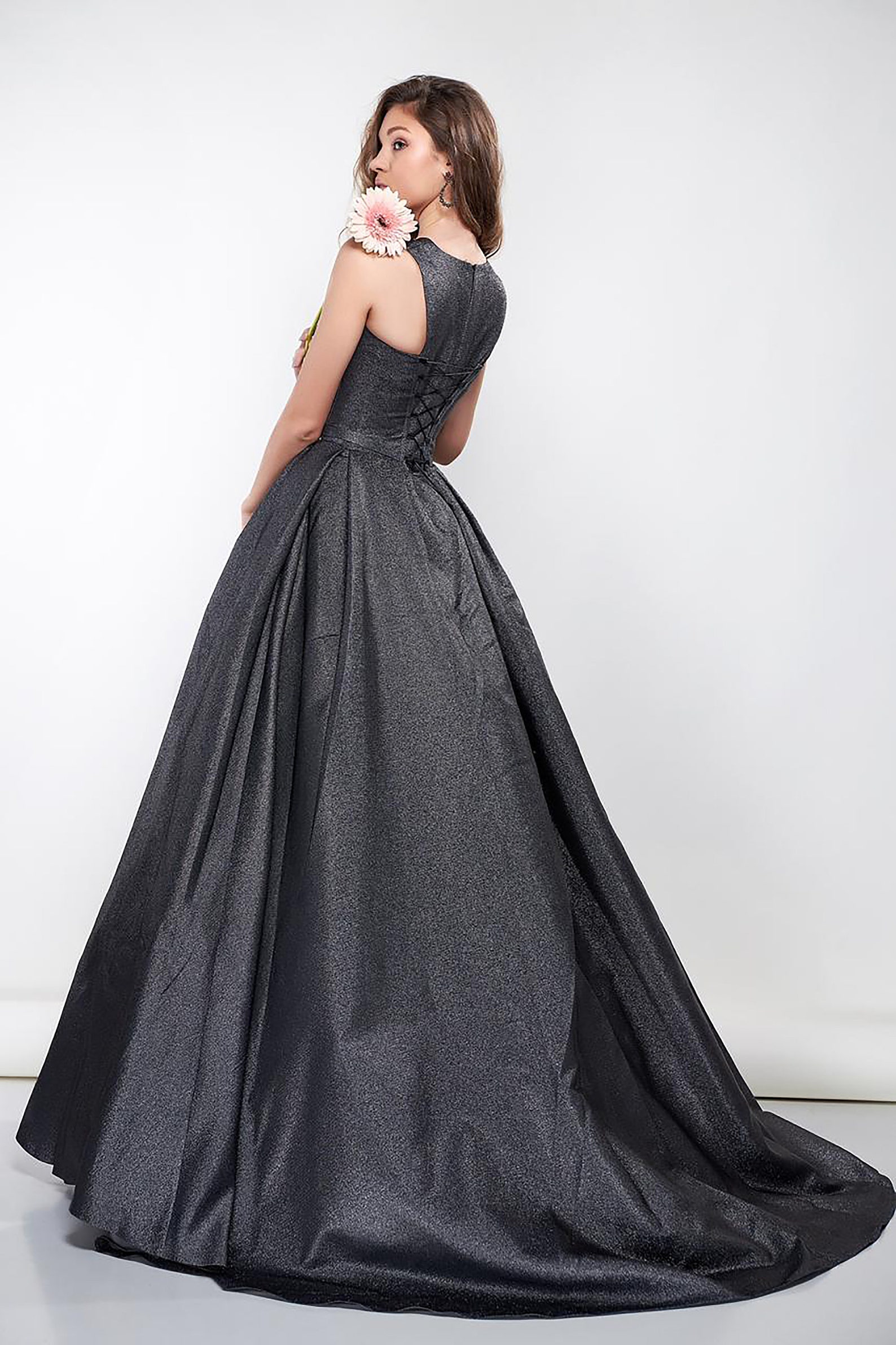 Elegant Black Ball Gown Prom Dress Evening Dresses With Train Etsy