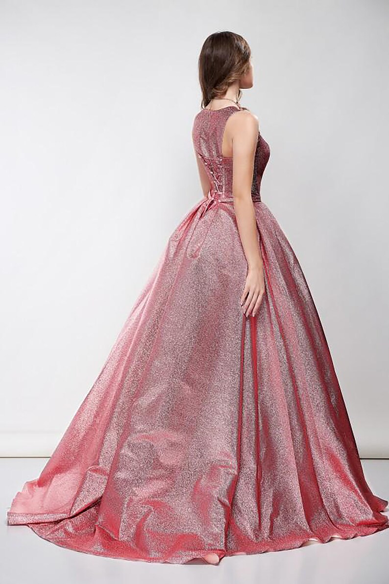 rose ball gown