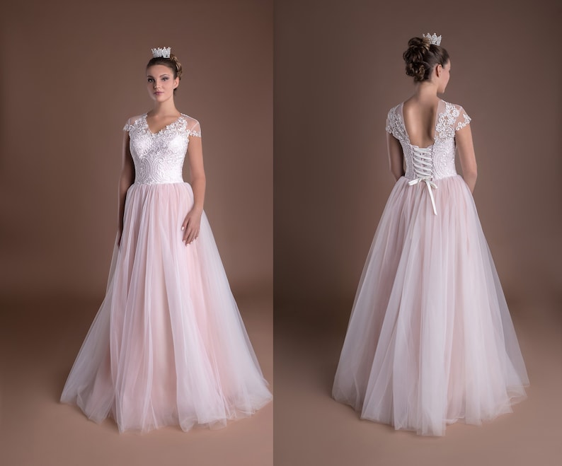 Princess Bride Dresses with Light Pink