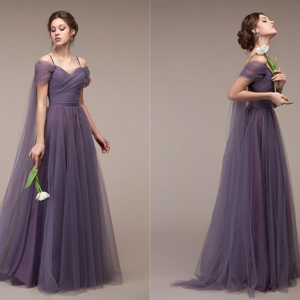 Dark Purple Dress Etsy