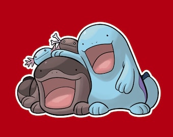 Wooper Family Vinyl Sticker