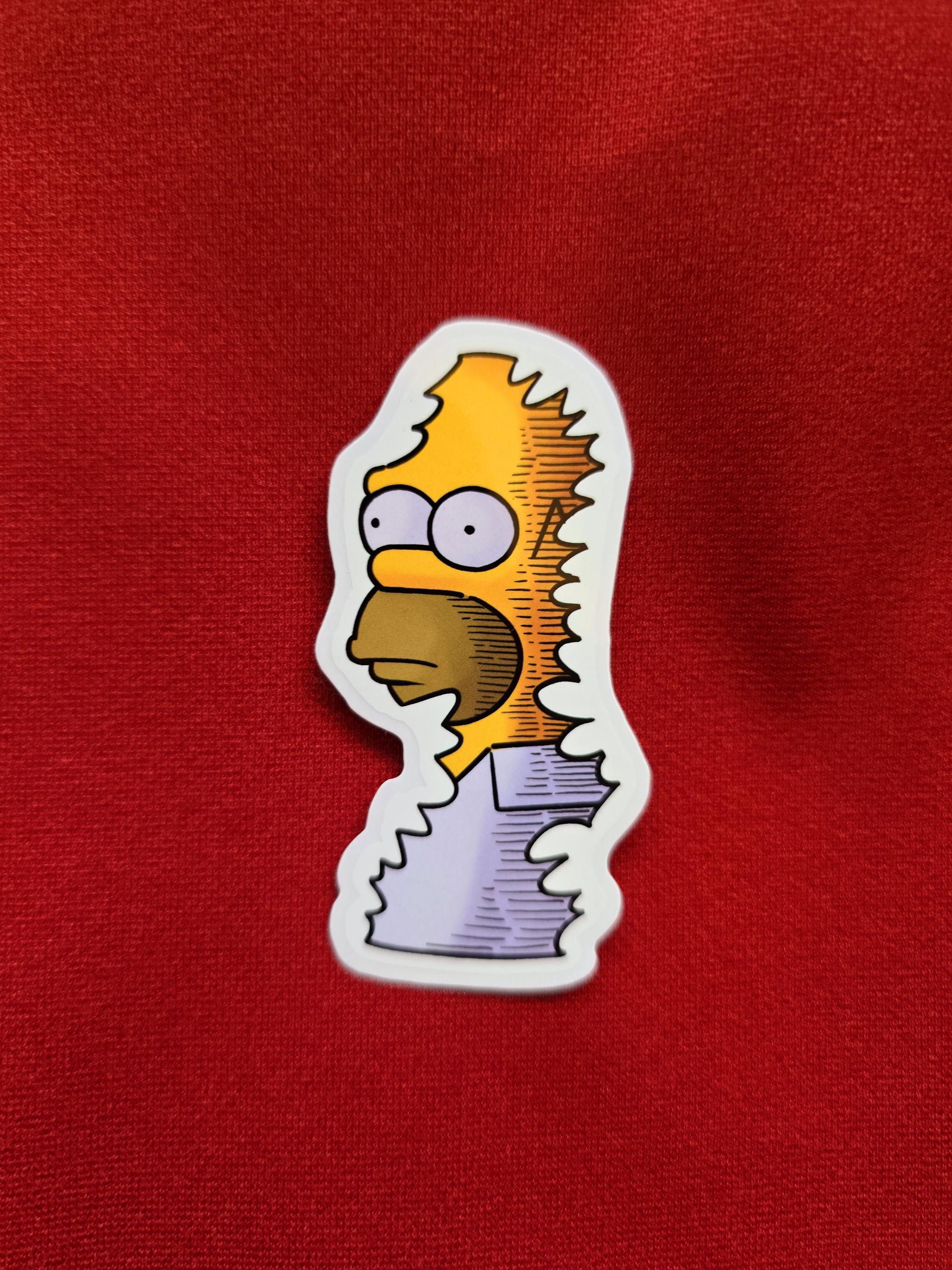 Homer Bush Vinyl Sticker - Etsy