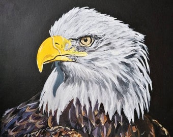 Original Eagle painting. Acrylic. Hand painted. Prints. Eagle print. Limited edition. Bald eagle. Eagle decor. Bird decor. Bird of prey. Art