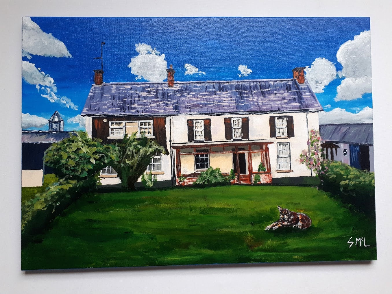 House Portraits. Custom Painting. House Art. Architecture. Building. Acrylic. Canvas. Original