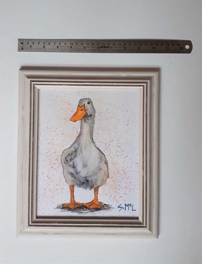 Watercolour Duck Painting. Duck Frame. Duck Print. Framed. | Etsy