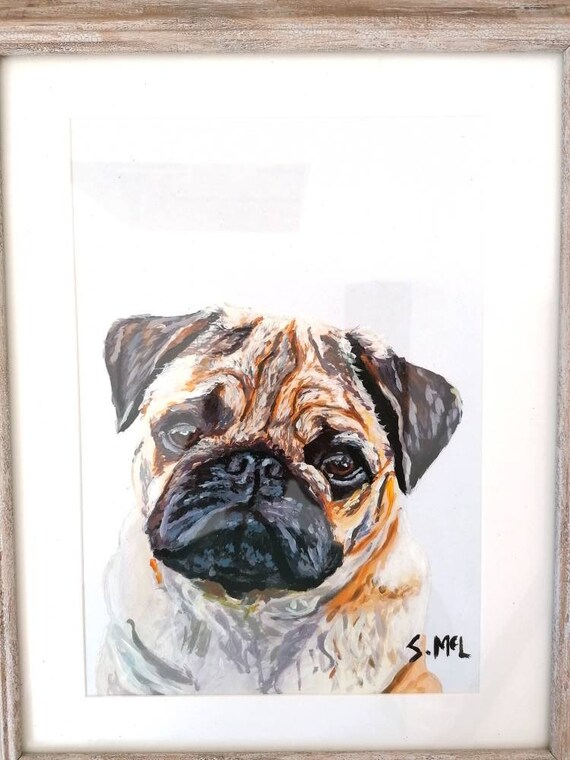 Painting pug cheap