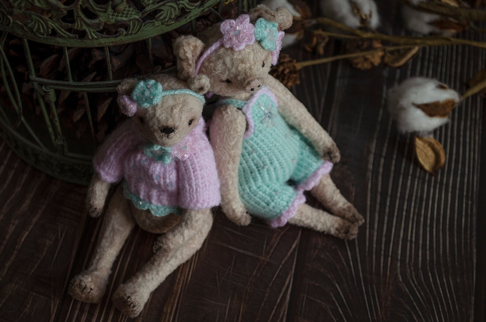 Artist Teddy Bear, Teddy Pig Toy, Vintage Style Stuffed Animal, OOAK