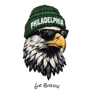 Eagles Football 20oz Skinny Tumbler Wrap PNG File