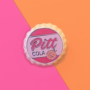 Peach Inspired Bottlecap Pin