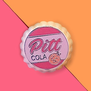 Peach Inspired Bottlecap Pin