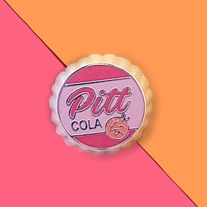 Peach Inspired Bottlecap Pin