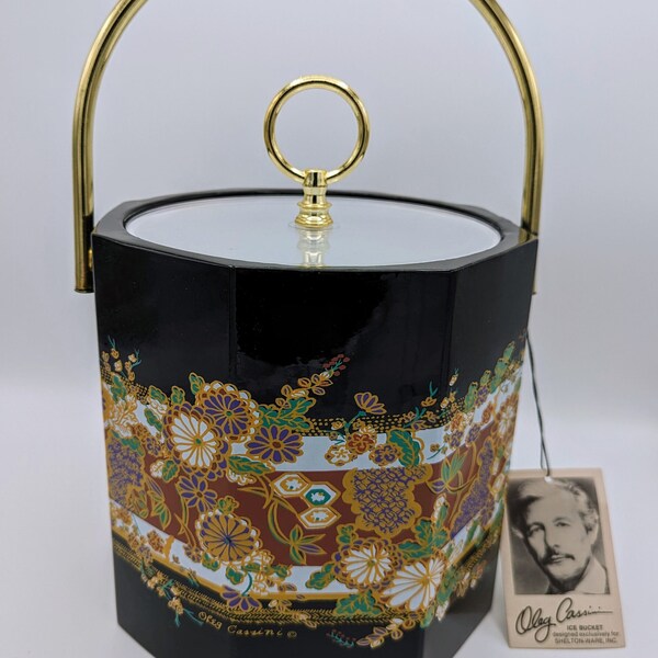 Vintage Oleg Cassini Ice Bucket for Shelton-Ware New with Tags