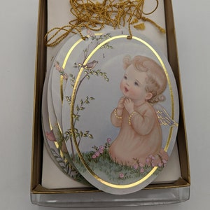 Vintage The Littlest Angels Paper Gift Tag Ornamenti con buste di Roman