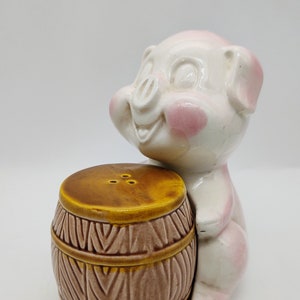 Vintage Pig and Barrel Salt and Pepper Shakers Japan