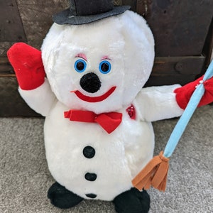 Frosty the snowman singing stuffed animal discount