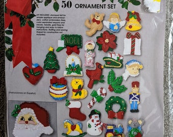 Vintage Christmas Felt Ornament Kit by Designs for the Needle