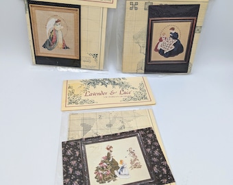 Lavender & Lace Guardian Angel, The Quiltmaker, Little Wings Counted Cross Stitch Pattern