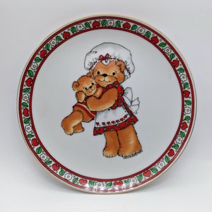 Vintage Enesco Lucy & Me Mamma Bär umarmt Baby Teller Lucy Rigg