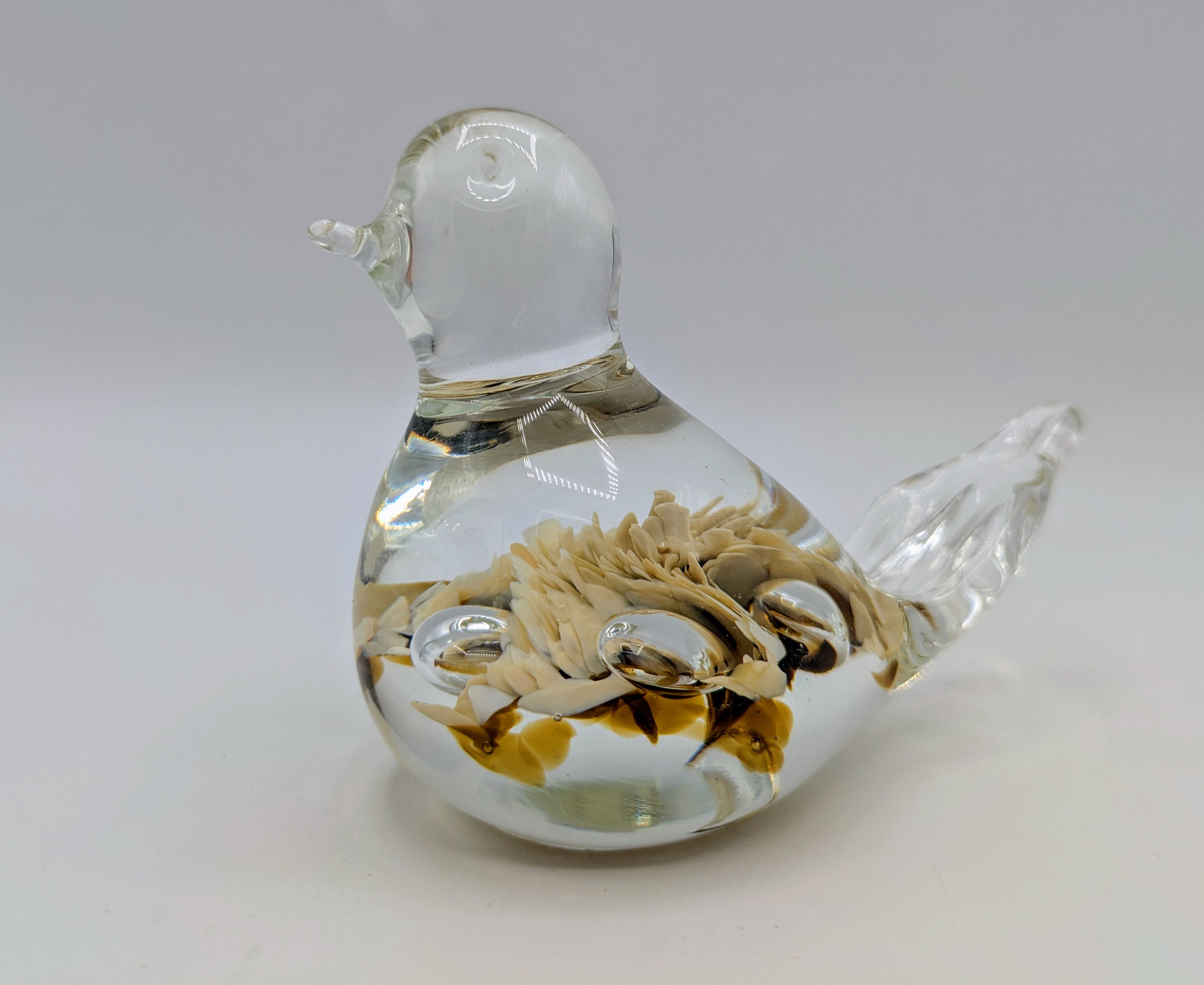 Vintage Maude and Bob St Clair Hand Blown Art Glass Bird