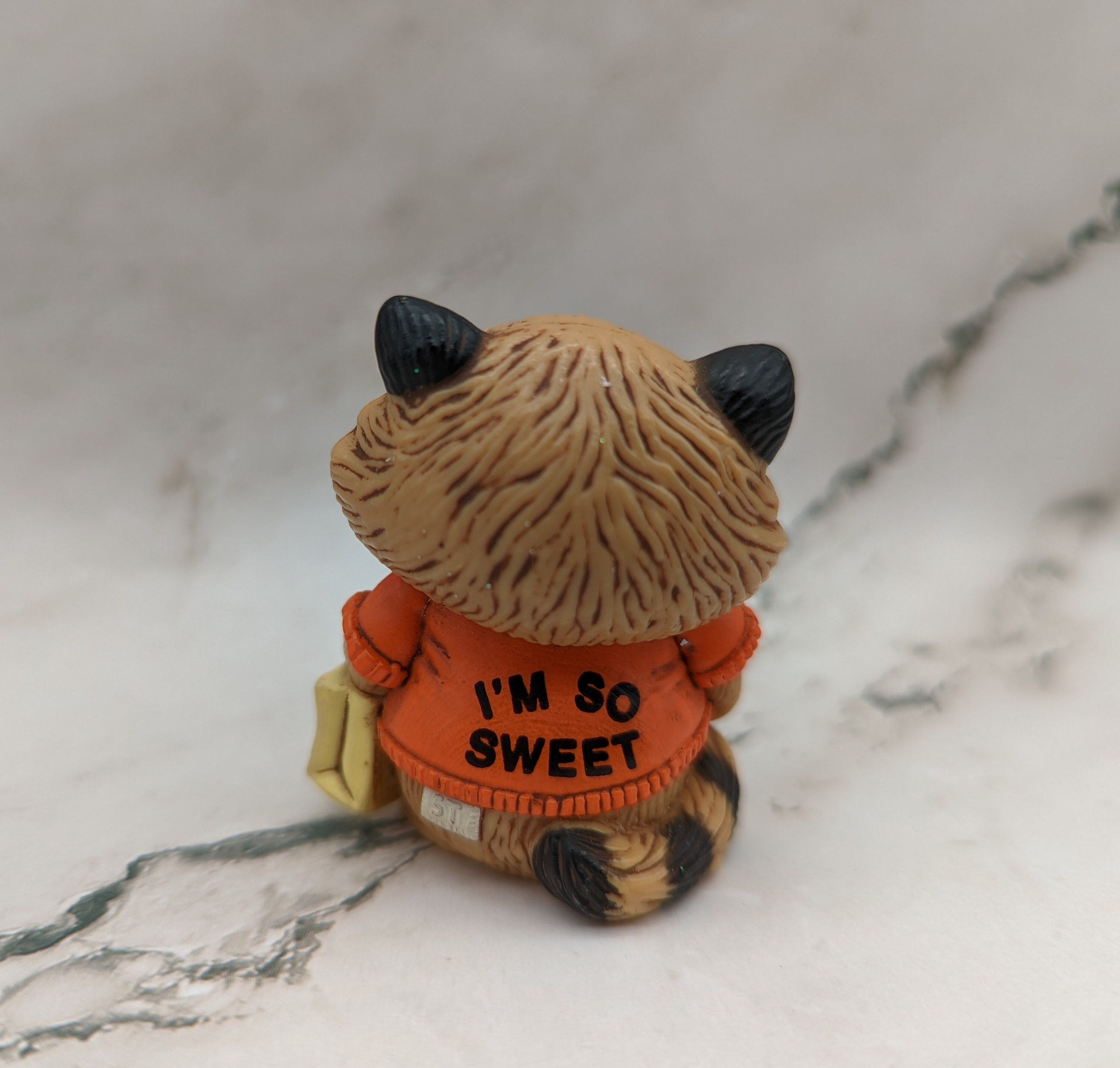 Vintage Hallmark Halloween Shirt Tales Rick Racoon Miniature 1983