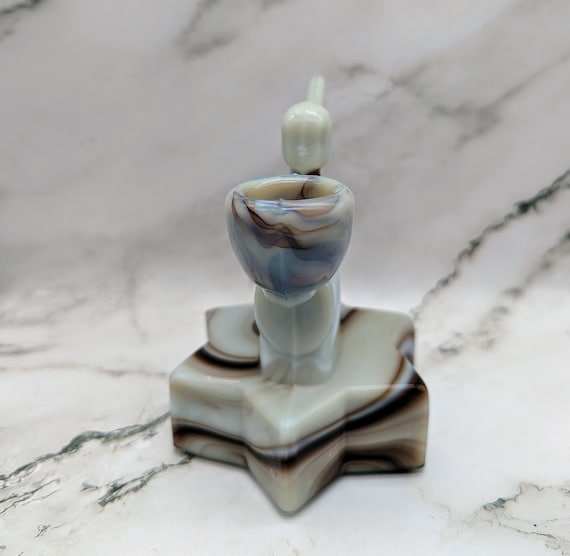 Photophore/bougeoir porcelaine blanche avec anse et étoile Räder - Neuf - Décoration