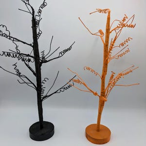 Halloween Wire Tree for Mini Ornaments Black or Orange
