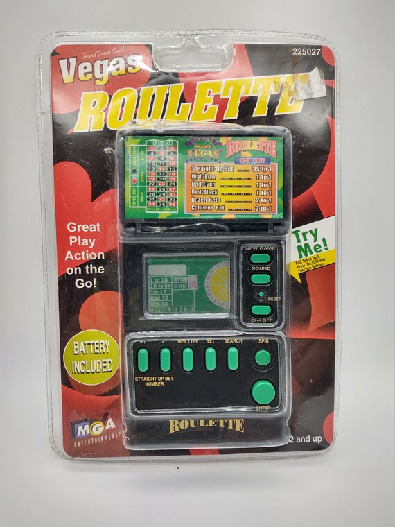 Vintage MGA Vegas Roulette Hand Held Casino Game in Package Etsy