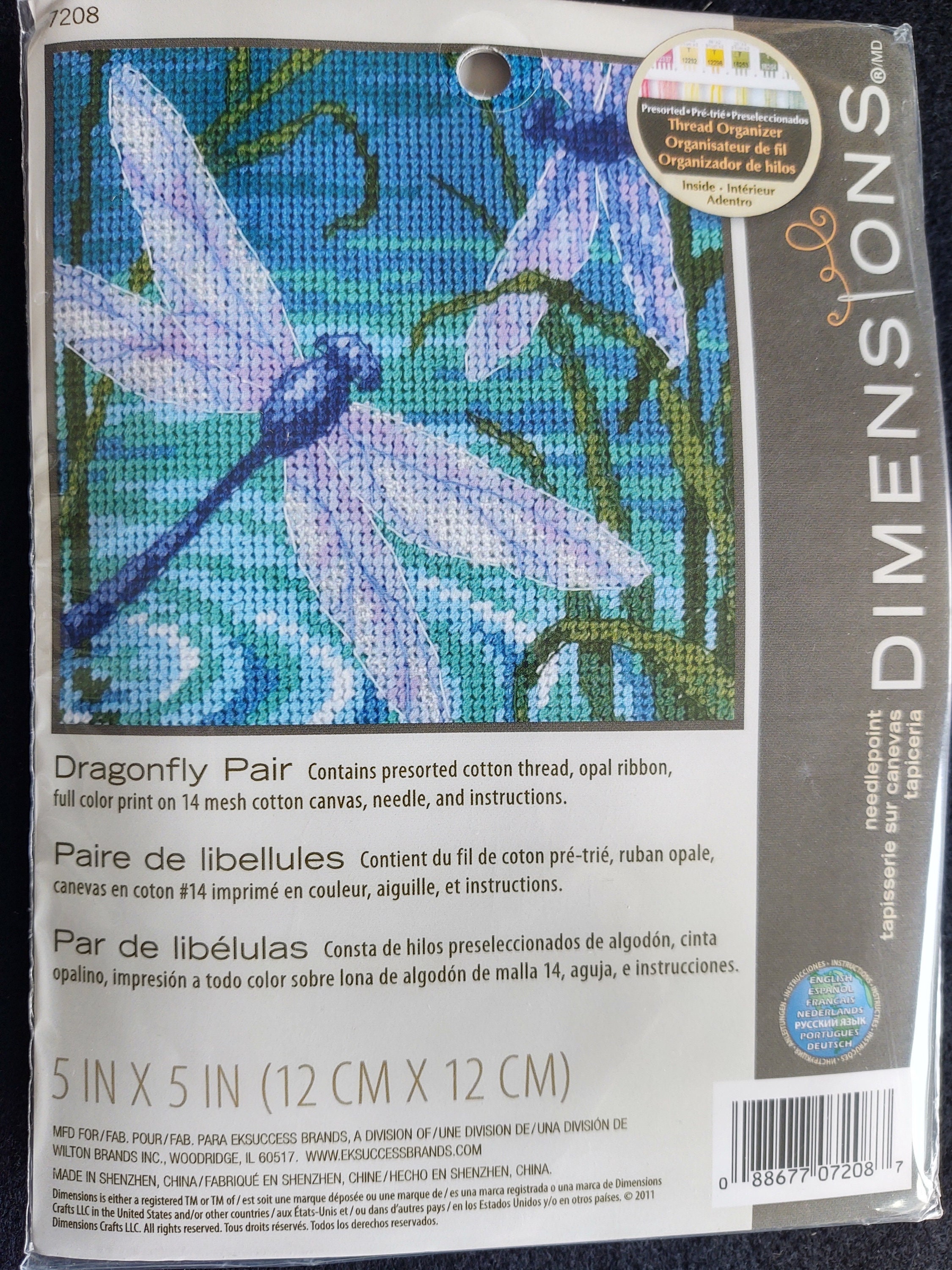 Dimensions Dragonfly Pair Mini Needlepoint Kit