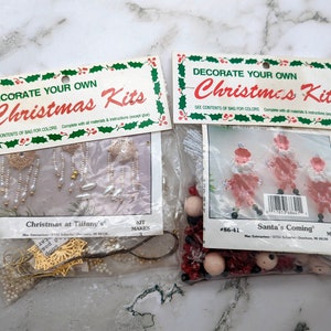 Vintage Merri Mac Beaded Christmas Ornament Kits