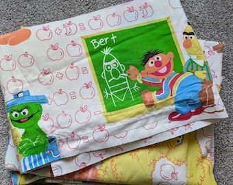 Vintage Sesame Street Back to School Twin Sheet Set