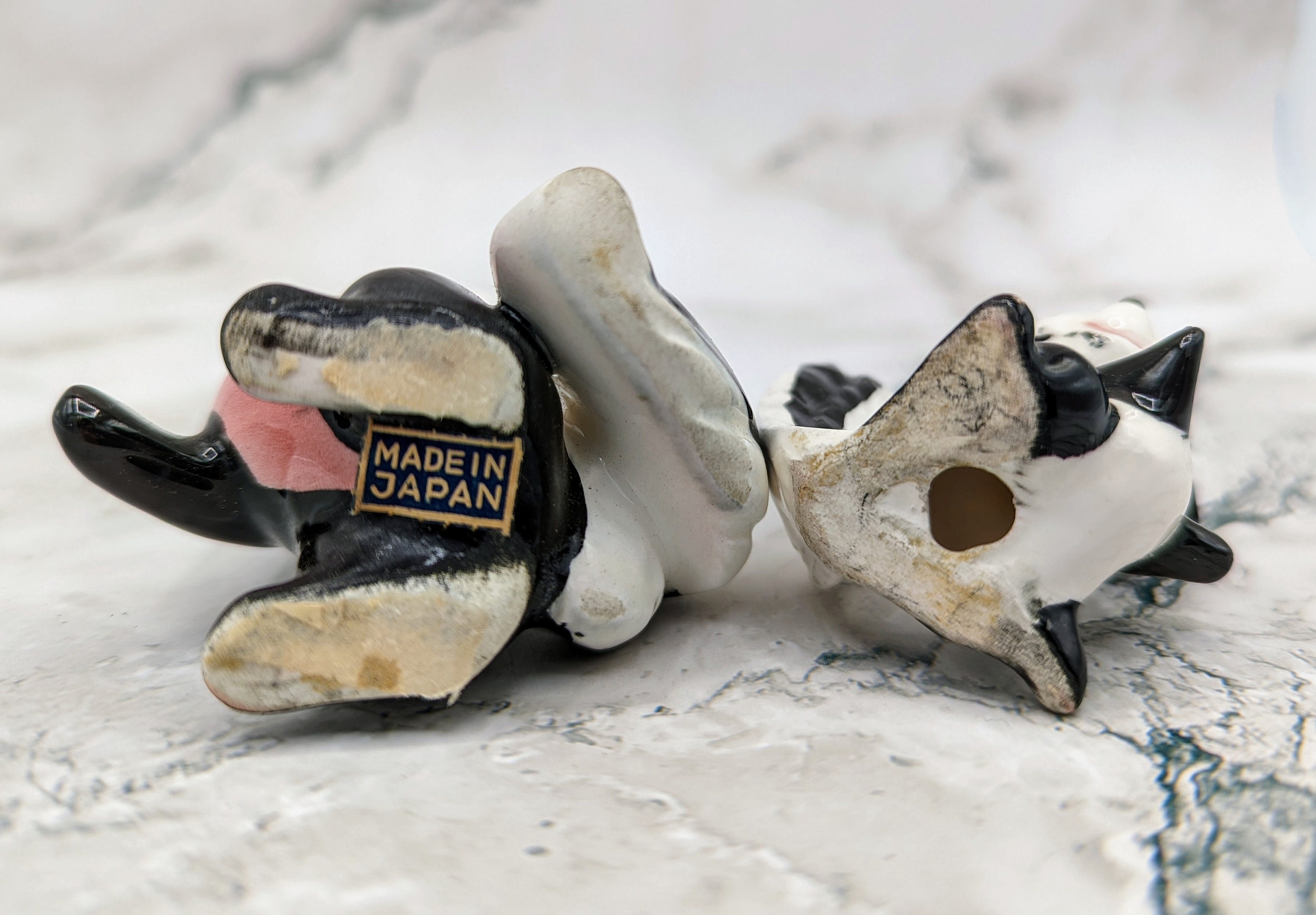 Vintage Mama and Baby Skunk Figurines Japan - Etsy
