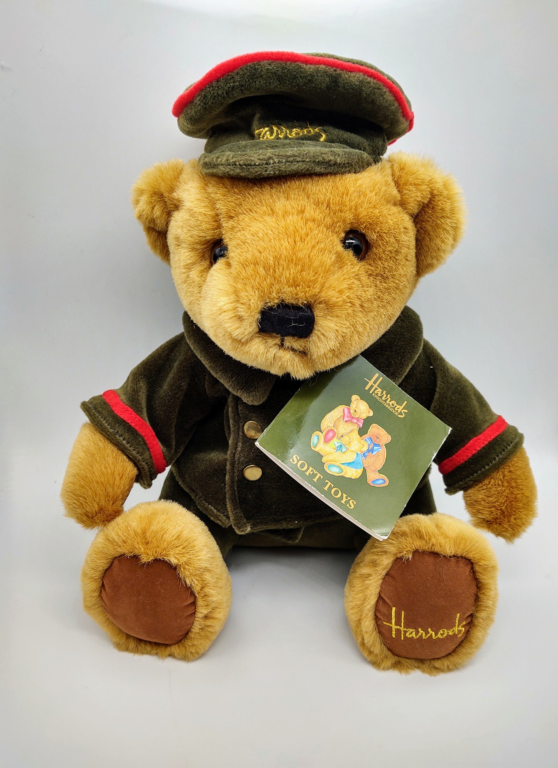 Vintage 90s limited edition Harrods Bear with original clothing and label Very 